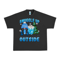 Pigment Black snuggle up gnomies it's cold outside Urban Heavy Tee - MaliasSmallBusiness