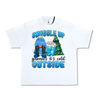 White snuggle up gnomies it's cold outside Urban Heavy Tee - MaliasSmallBusiness