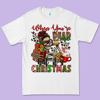 When You're Dead Inside But It's Christmas Premium Tee Designed By Jasminsmagicworld
