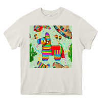 Cream pinata seamless pattern Heavy Core Tee - BundleAndBundleShop