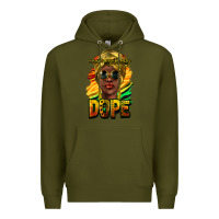 Army Green Unapologetically dope afro Premium Hoodie - HowdyJamesFarm