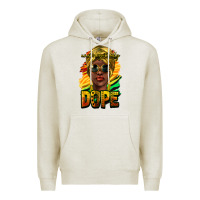 Oatmeal Heather Unapologetically dope afro Premium Hoodie - HowdyJamesFarm