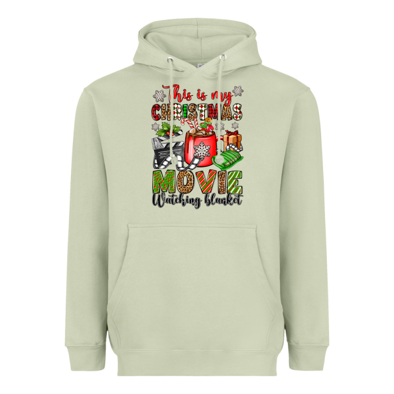 This Is My Christmas Movie Watching Blanket Heavyweight Hoodie by OliviaCreatesArt | Teevron