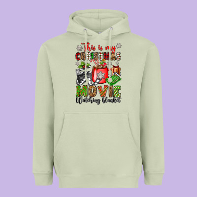 This Is My Christmas Movie Watching Blanket Heavyweight Hoodie Designed By Oliviacreatesart