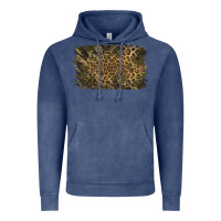 Vintage Denim Camouflage Leopard Background Vintage Hoodie - Jasminsmagicworld