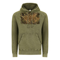 Vintage Olive Camouflage Leopard Background Vintage Hoodie - Jasminsmagicworld