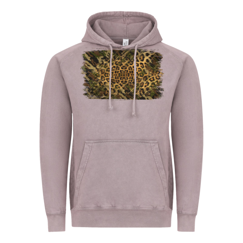 Camouflage Leopard Background Vintage Hoodie by Jasminsmagicworld | Teevron