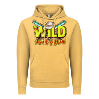 Vintage Mustard wild about softball Vintage Hoodie - NancyCooperArtShop