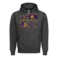 Charcoal Heather King cake calories don't count Zipper Hoodie - HowdyJamesFarm