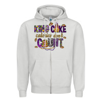 Dove Grey King cake calories don't count Zipper Hoodie - HowdyJamesFarm