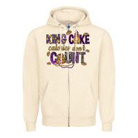 Sandshell King cake calories don't count Zipper Hoodie - HowdyJamesFarm