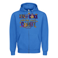 True Royal King cake calories don't count Zipper Hoodie - HowdyJamesFarm
