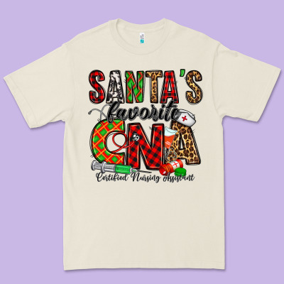 Santa’s Favorite Cna Premium Tee Designed By Jasminsmagicworld