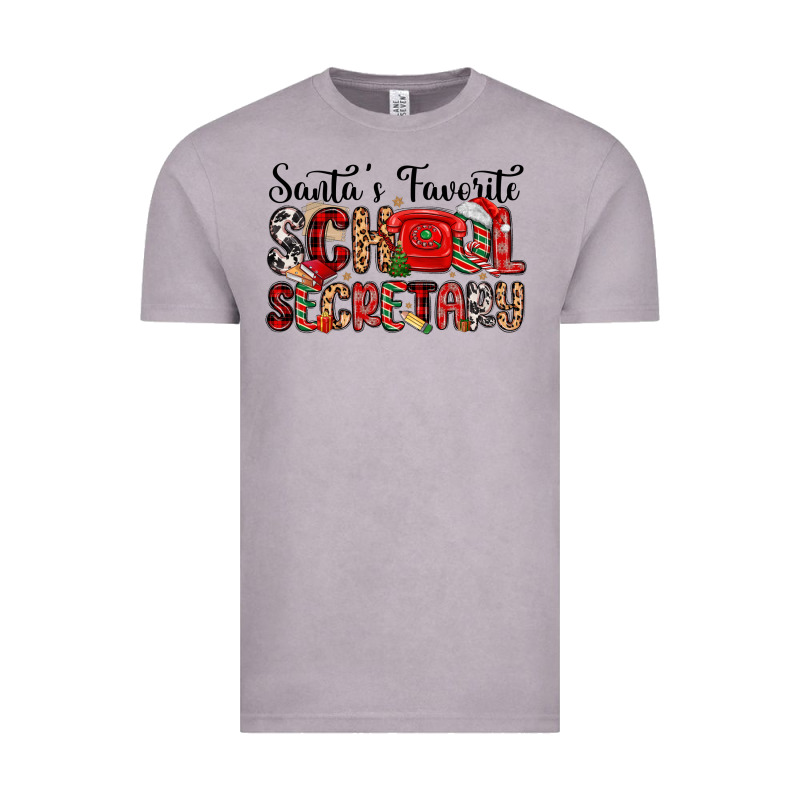 Santa S Favorite Coffee School Secretary Vintage Tee by MaliasSmallBusiness | Teevron