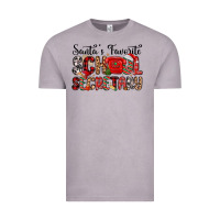 Vintage Zinc santa s favorite coffee school secretary Vintage Tee - MaliasSmallBusiness