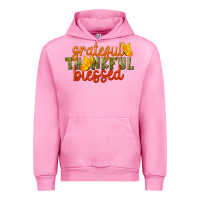 Fuchsia Pink Fall Grateful Thankful Blessed Urban Hoodie - LillyAllenDesigns