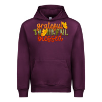 Mauve Wine Fall Grateful Thankful Blessed Urban Hoodie - LillyAllenDesigns