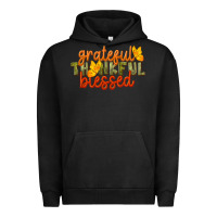 Pigment Black Fall Grateful Thankful Blessed Urban Hoodie - LillyAllenDesigns