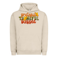 Pigment French Oak Fall Grateful Thankful Blessed Urban Hoodie - LillyAllenDesigns