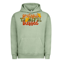 Pigment Oil Green Fall Grateful Thankful Blessed Urban Hoodie - LillyAllenDesigns