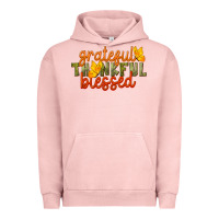 Pigment Salmon Fall Grateful Thankful Blessed Urban Hoodie - LillyAllenDesigns
