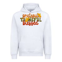 White Fall Grateful Thankful Blessed Urban Hoodie - LillyAllenDesigns