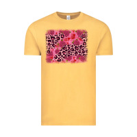 Vintage Mustard valentine's day roses leopard background Vintage Tee - JahusDesignShop
