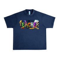 Navy halloween teacher Urban Heavy Tee - NancyCooperArtShop