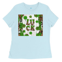 Baby Blue luck Ladies Tee - Artiststas
