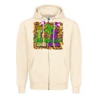 Sandshell Louisiana leopard with balloons Zipper Hoodie - HowdyJamesFarm