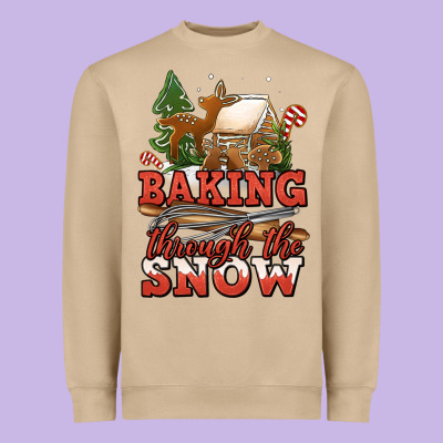 Baking Through The Snow Heavyweight Sweatshirt Designed By Jasminsmagicworld