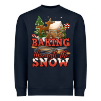 Navy baking through the snow Heavyweight Sweatshirt - Jasminsmagicworld