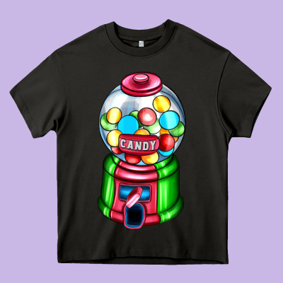 Candy Machine Heavy Core Tee Designed By Adodesignshop