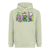 Matcha mardi gras nurse Heavyweight Hoodie - OliviaCreatesArt