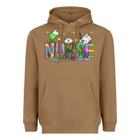 Toasted Coconut mardi gras nurse Heavyweight Hoodie - OliviaCreatesArt