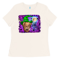 Bone highland cow halloween Ladies Tee - JahusDesignShop