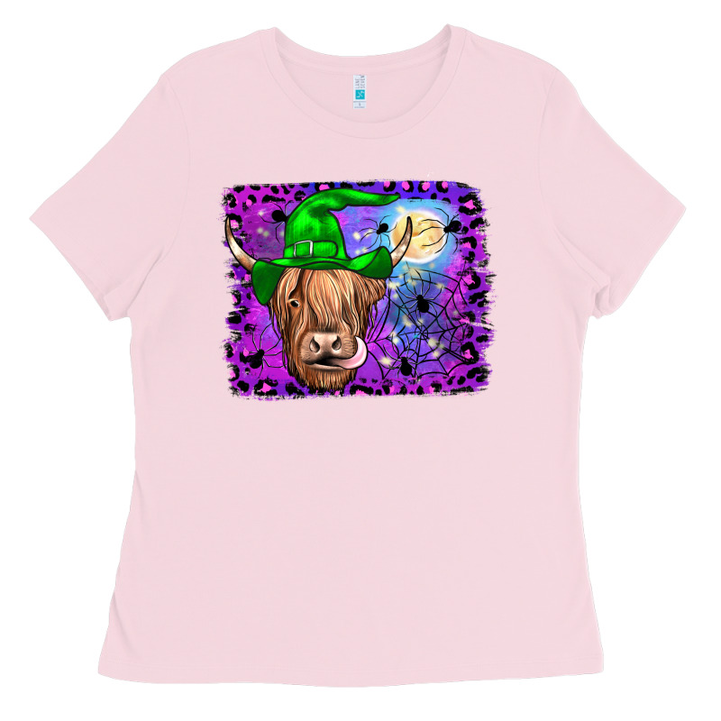 Highland Cow Halloween Ladies Tee by JahusDesignShop | Teevron
