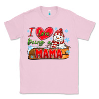 Bubblegum Pink i love being a mama Classic Tee - MaliasSmallBusiness