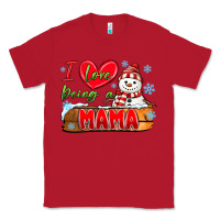 Red i love being a mama Classic Tee - MaliasSmallBusiness