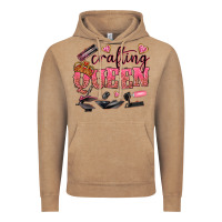 Vintage Coffee crafting queen Vintage Hoodie - NancyCooperArtShop