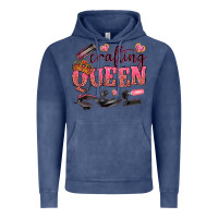 Vintage Denim crafting queen Vintage Hoodie - NancyCooperArtShop