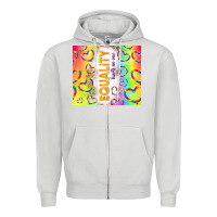 Dove Grey equality hurts no one Zipper Hoodie - TumblerDesignByShophia