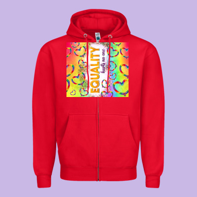 Equality Hurts No One Zipper Hoodie Designed By Tumblerdesignbyshophia