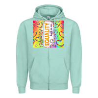 Seafoam equality hurts no one Zipper Hoodie - TumblerDesignByShophia