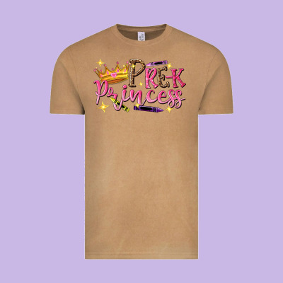 Pre K Princess Vintage Tee Designed By Nancycooperartshop
