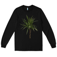 Black Dracaena Marginata Long Sleeve Tee - LillyAllenDesigns
