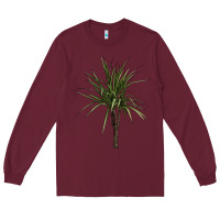 Burgundy Dracaena Marginata Long Sleeve Tee - LillyAllenDesigns