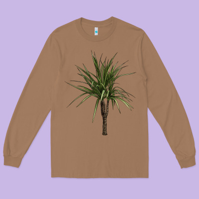 Dracaena Marginata Long Sleeve Tee Designed By Lillyallendesigns