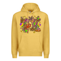 Antique Gold Texas Mardi Gras Premium Hoodie - HowdyJamesFarm