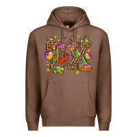 Chestnut Texas Mardi Gras Premium Hoodie - HowdyJamesFarm